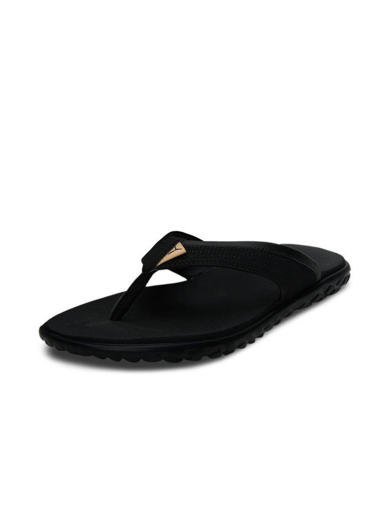 PUMA Galaxy Comfort V3 IDP Unisex Black Flip Flops - Image 1